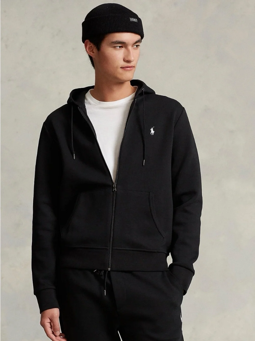 Polo Ralph Lauren Men's Double-Knit Full-Zip Hoodie size large